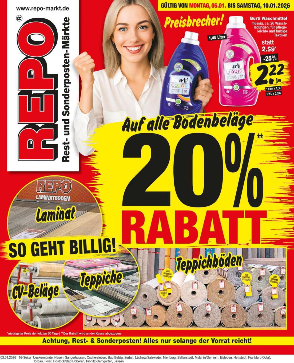 Repo Prospekte  - 5.01.2026 - 10.01.2026. Seite 1