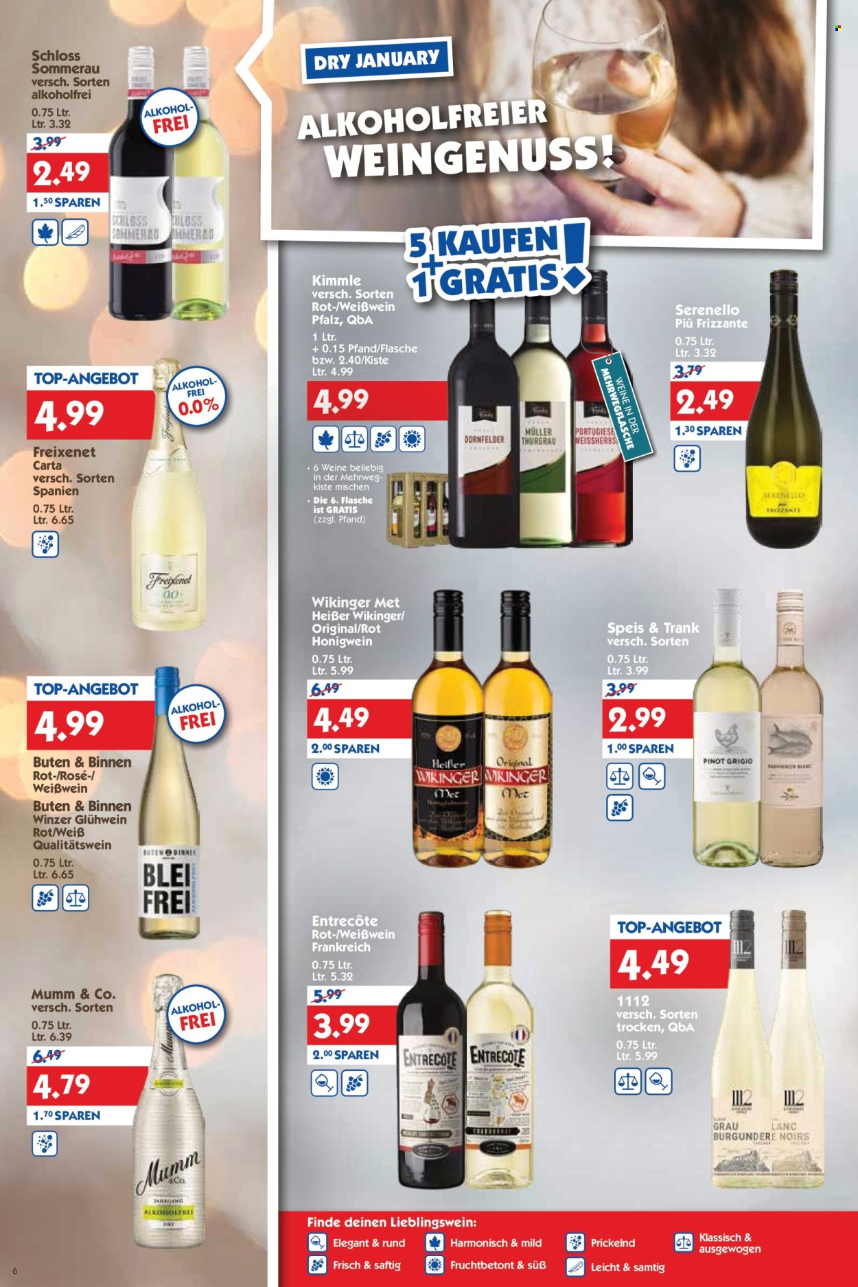 Hol'ab! Getränkemarkt Prospekte  - 5.01.2026 - 10.01.2026. Seite 6