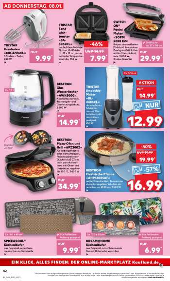 thumbnail - TRISTAR Sandwichtoaster »SA-3052KL«
