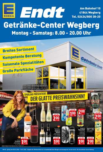 Prospekte Edeka Getränkemarkt - 5.01.2026 - 10.01.2026.