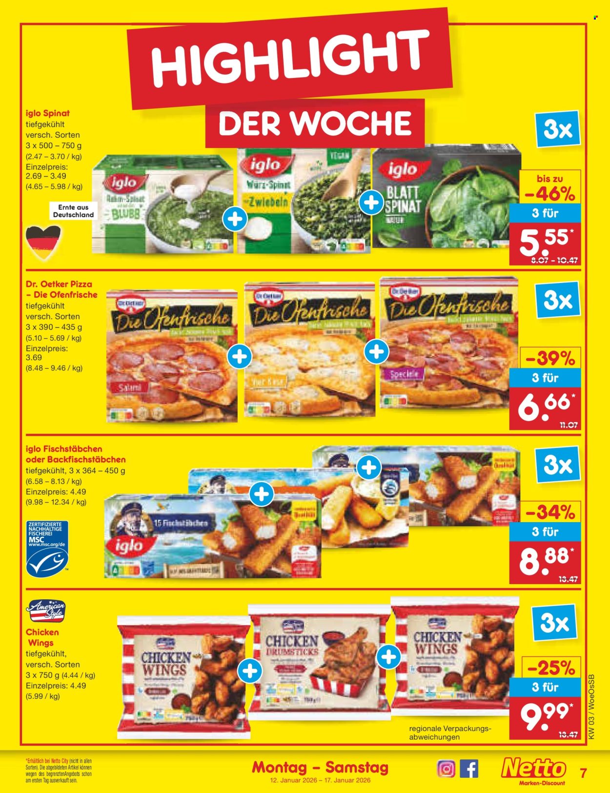 Netto Marken-Discount Prospekte  - 12.01.2026 - 17.01.2026. Seite 7