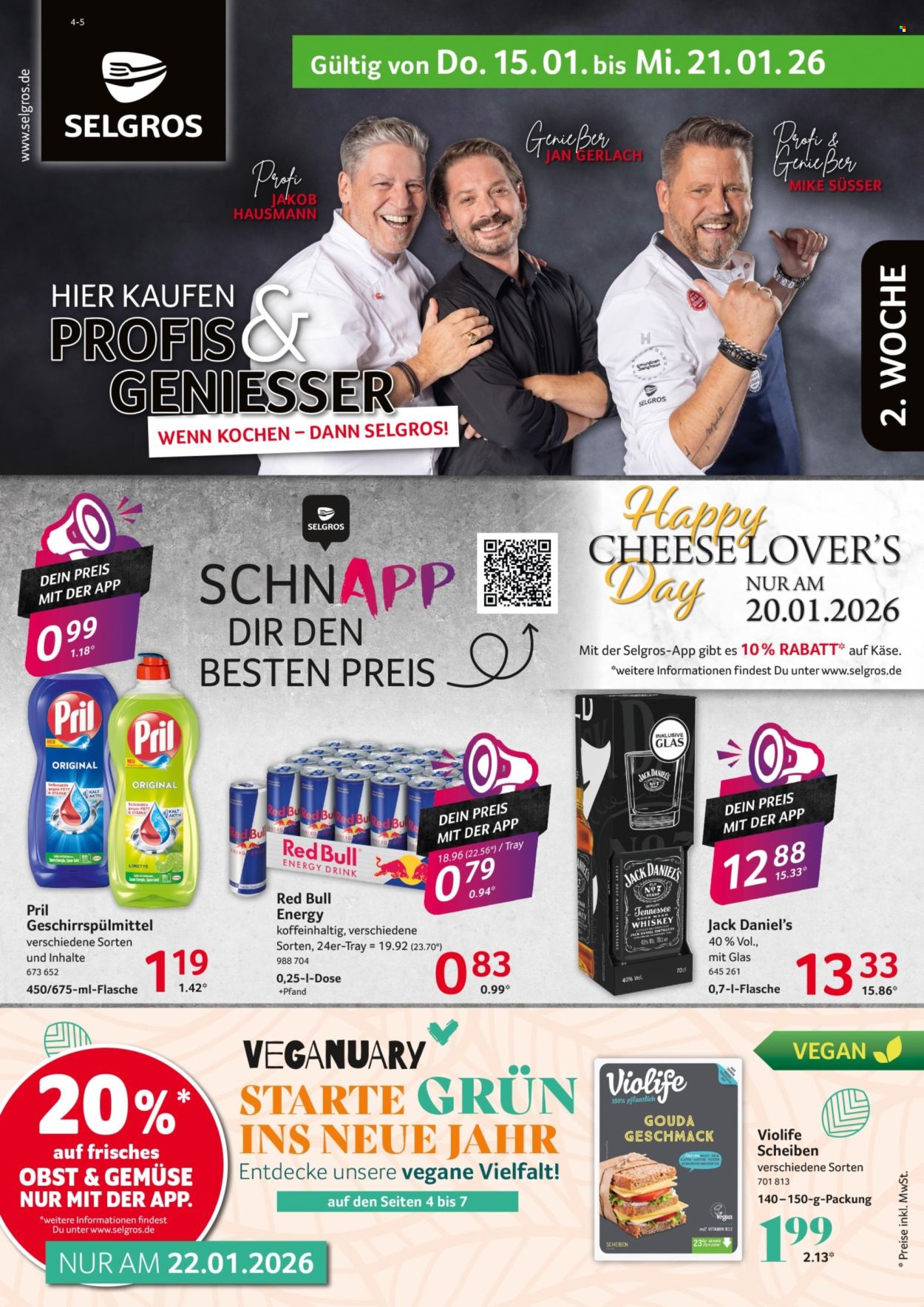 Selgros Prospekte  - 15.01.2026 - 21.01.2026. Seite 1