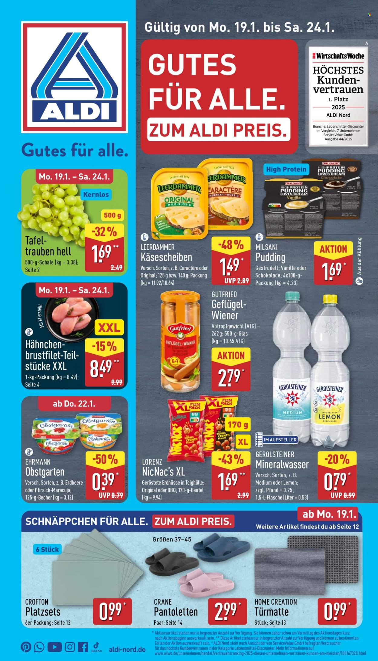 ALDI Nord Prospekte  - 19.01.2026 - 24.01.2026. Seite 1