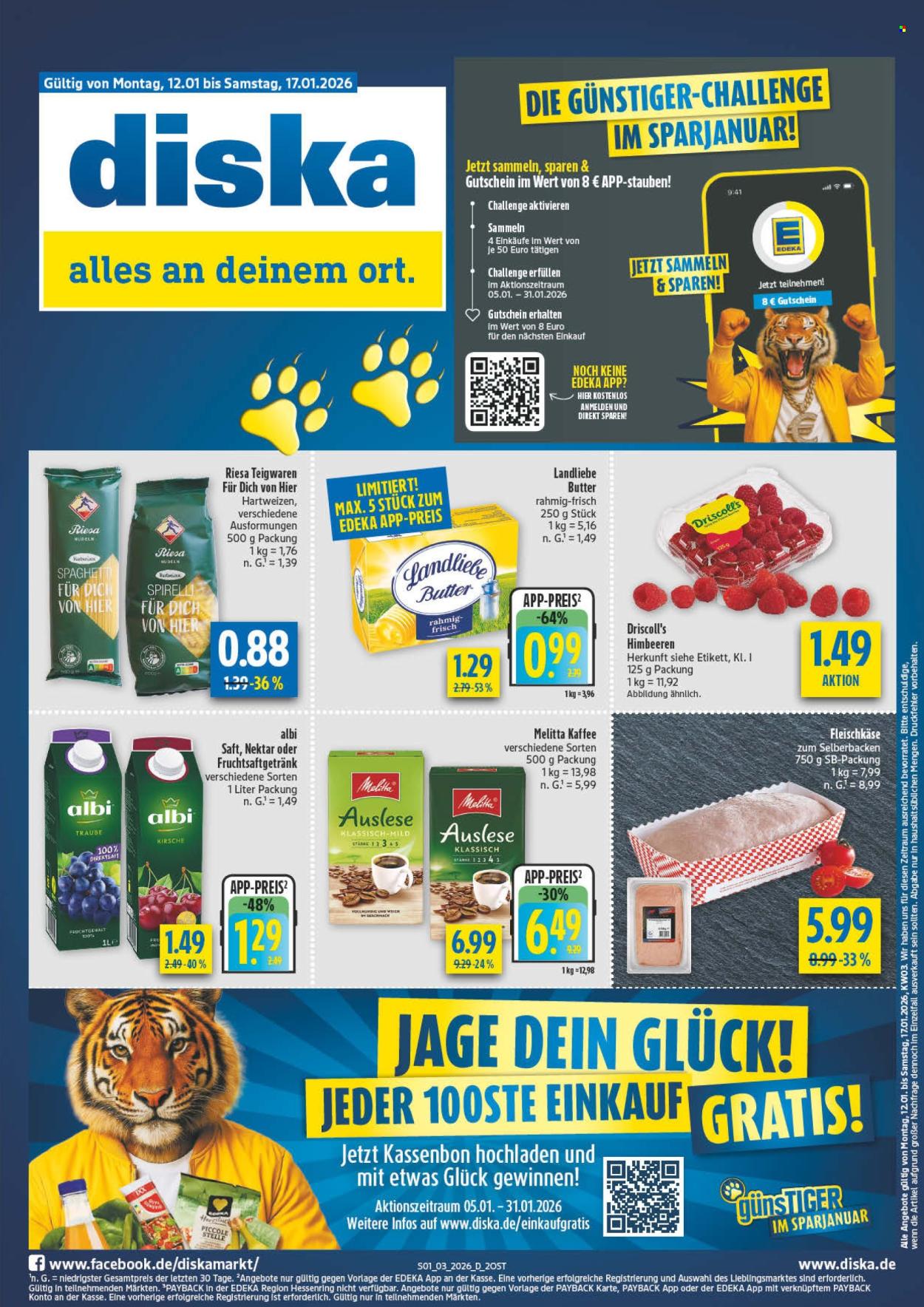 Diska Prospekte  - 12.01.2026 - 17.01.2026. Seite 1