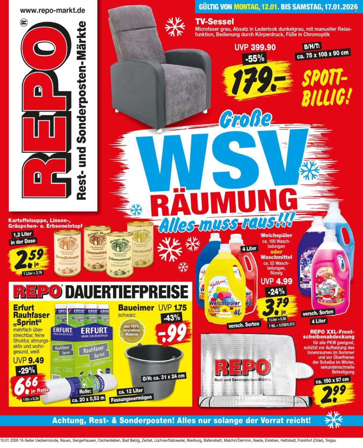 Repo Prospekte  - 12.01.2026 - 17.01.2026. Seite 1