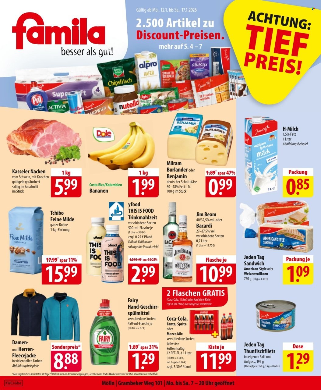 famila Prospekte  - 12.01.2026 - 17.01.2026. Seite 1