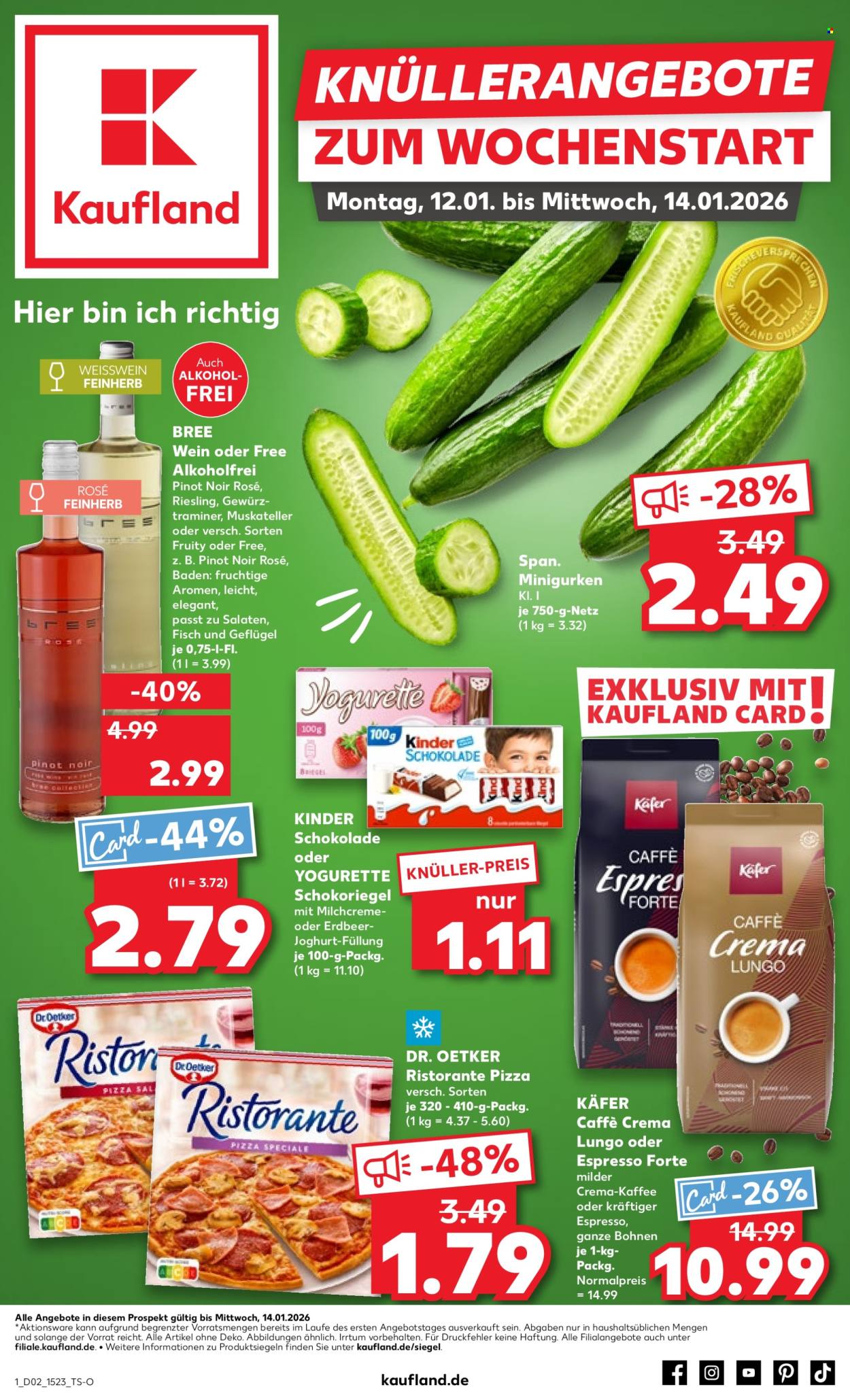 Kaufland Prospekte  - 12.01.2026 - 14.01.2026. Seite 1