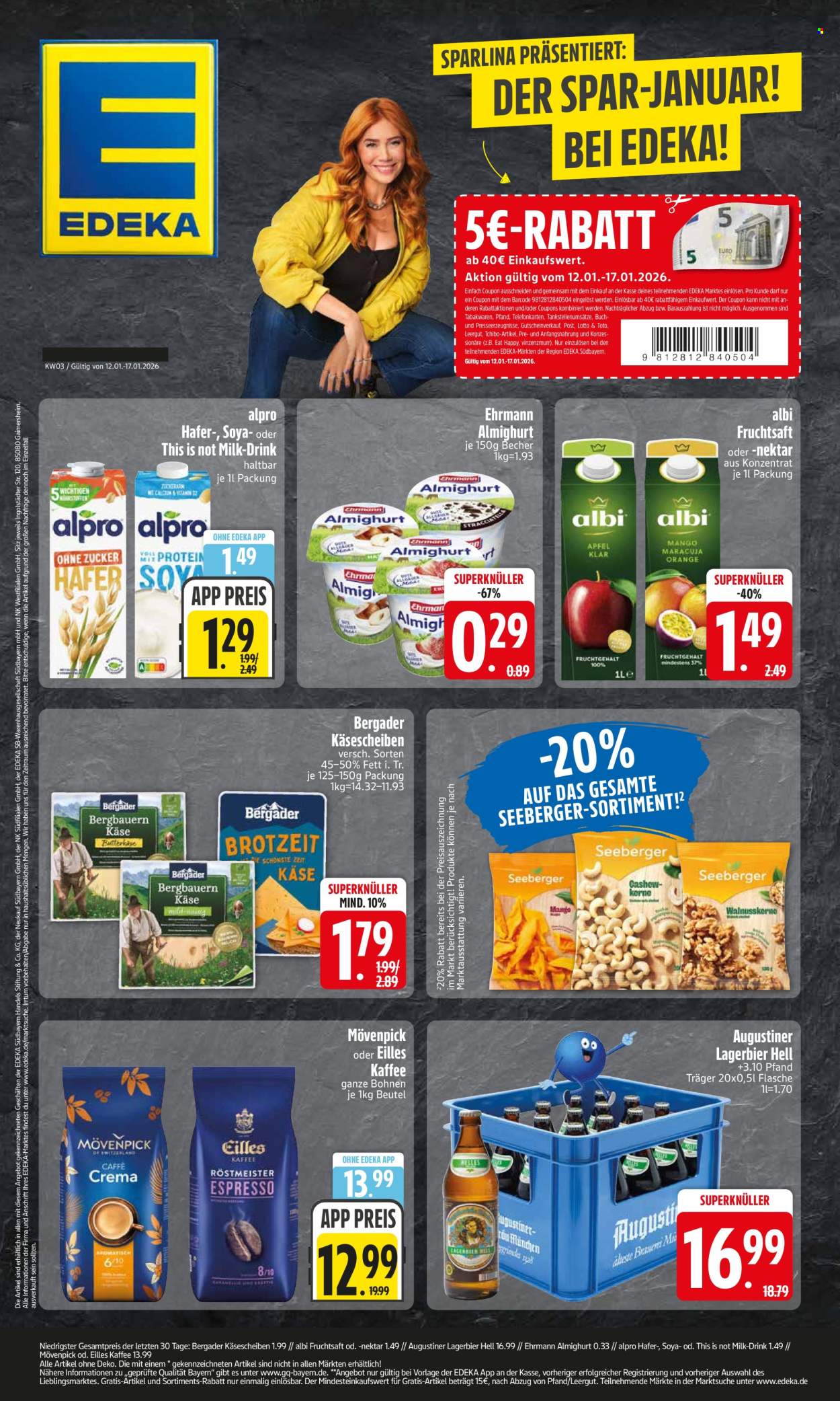 Edeka Prospekte  - 12.01.2026 - 17.01.2026. Seite 1