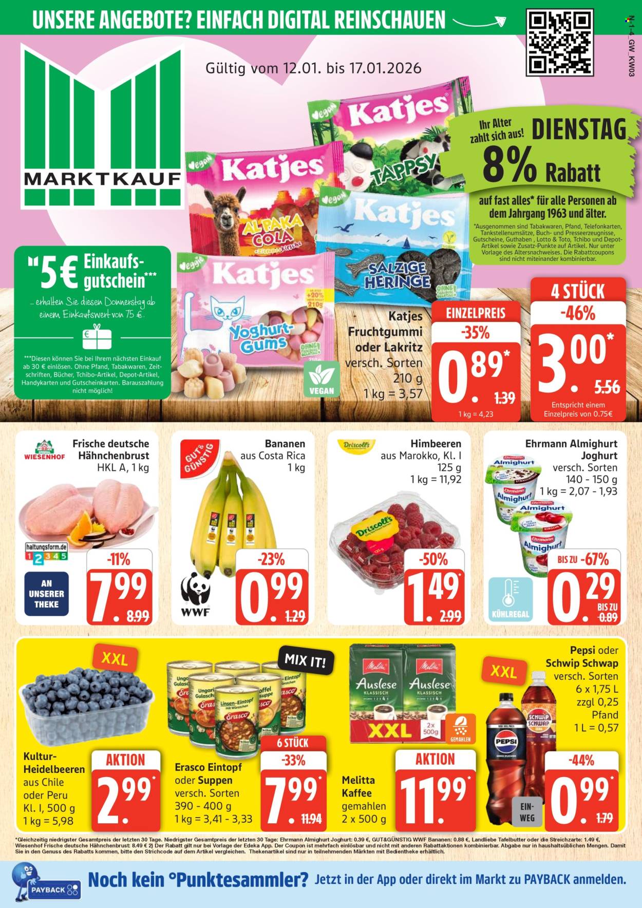 Marktkauf Prospekte  - 12.01.2026 - 17.01.2026. Seite 1