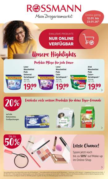 Prospekte Rossmann - 12.01.2026 - 23.01.2026.