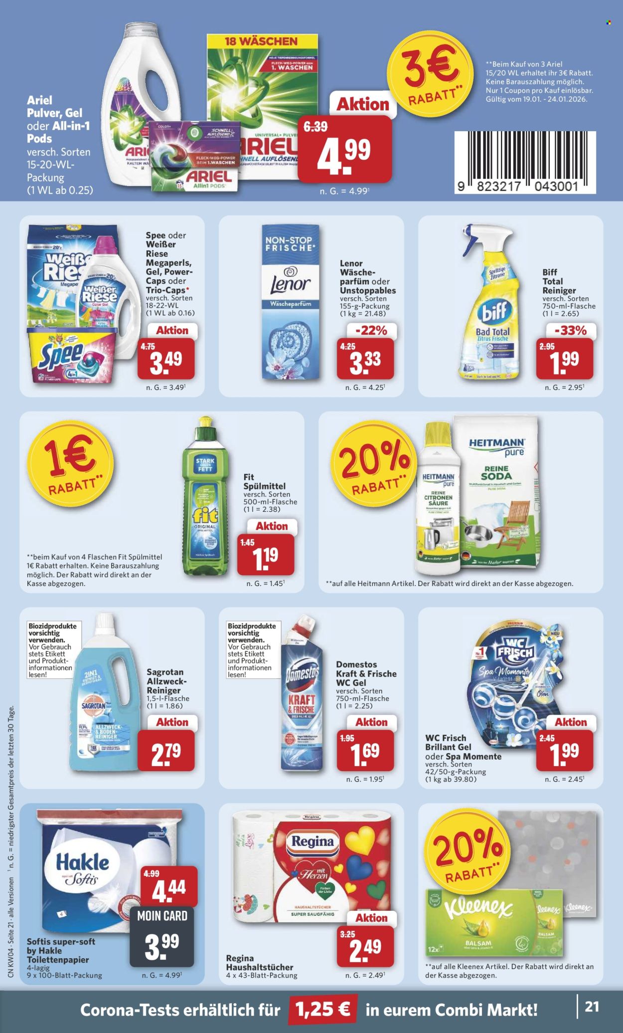 Combi Prospekte  - 19.01.2026 - 24.01.2026. Seite 21
