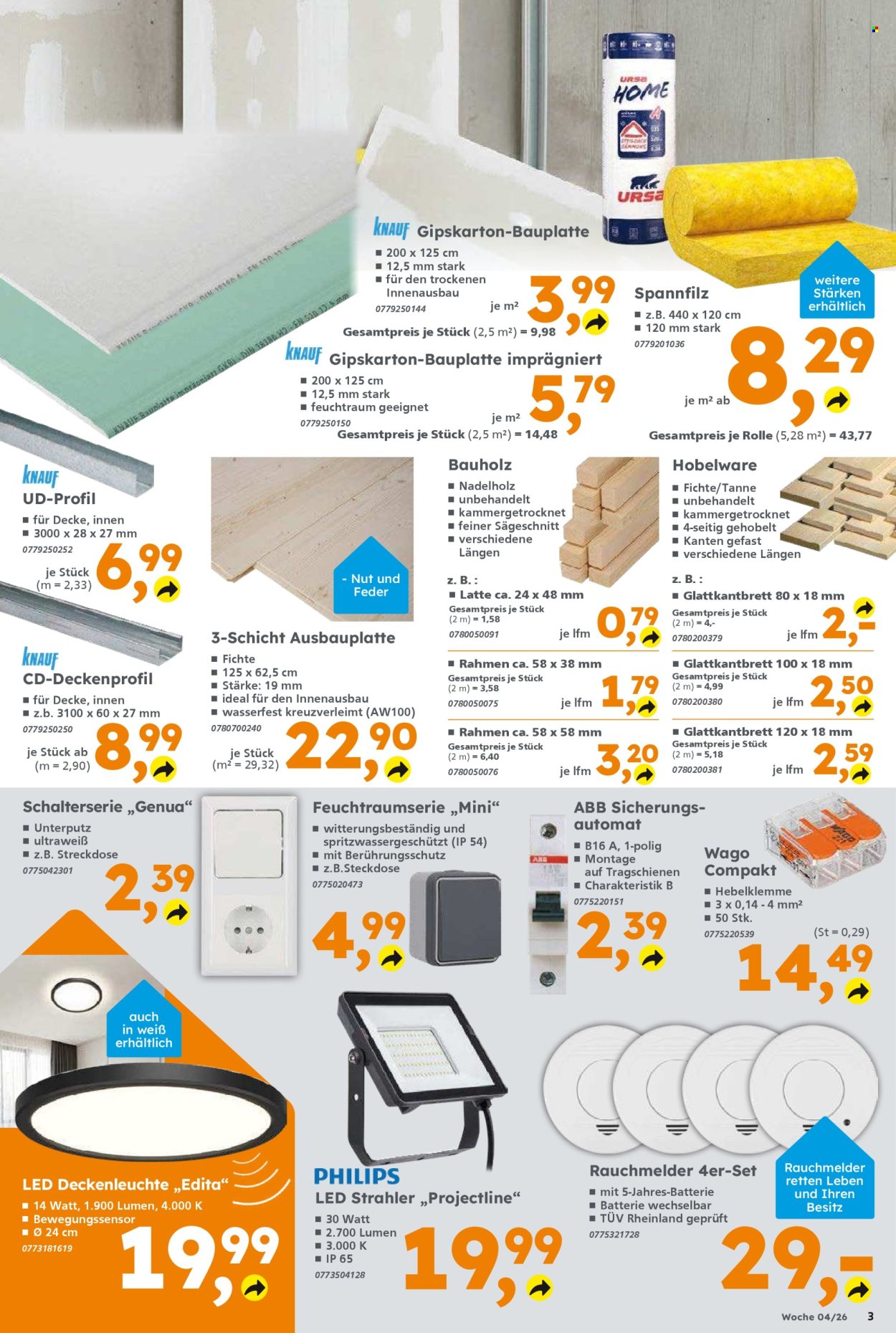Globus Baumarkt Prospekte  - 19.01.2026 - 24.01.2026. Seite 3