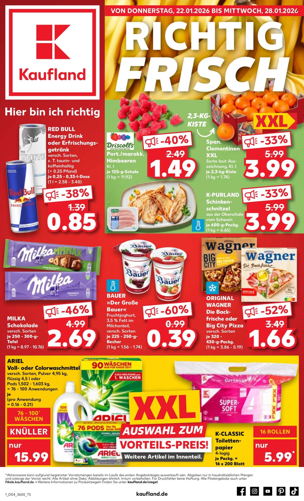 Kaufland Prospekte  - 22.01.2026 - 28.01.2026. Seite 1