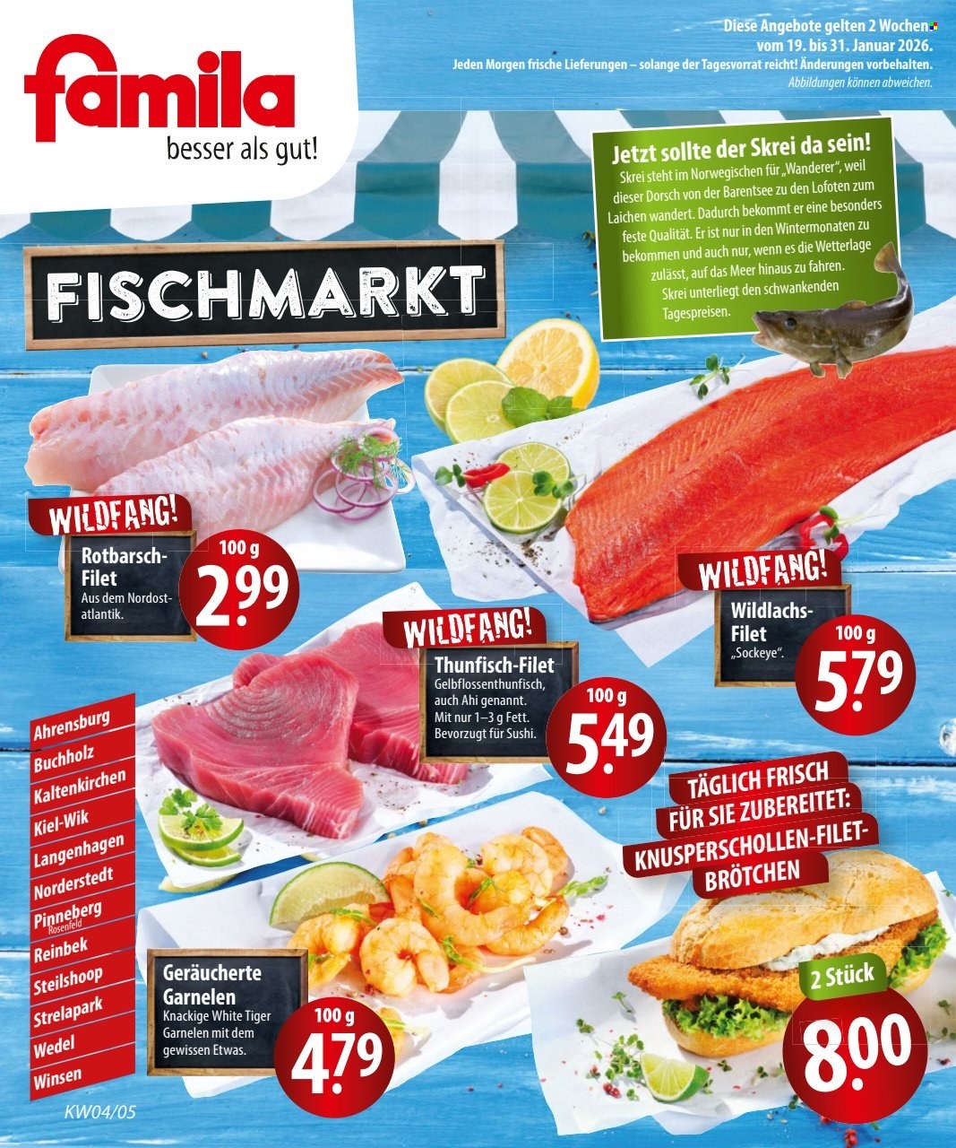 famila Prospekte  - 19.01.2026 - 31.01.2026. Seite 1