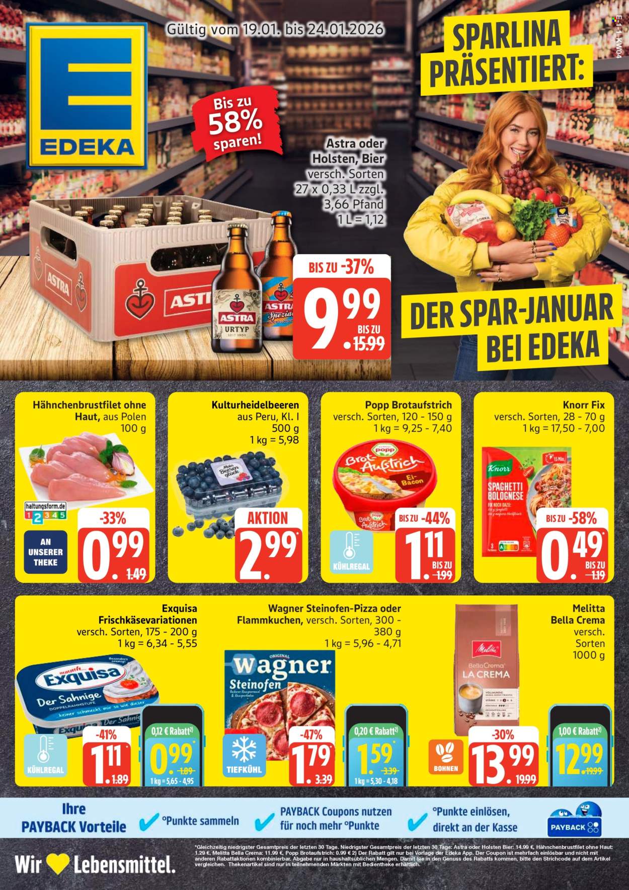 Edeka Prospekte  - 19.01.2026 - 24.01.2026. Seite 1