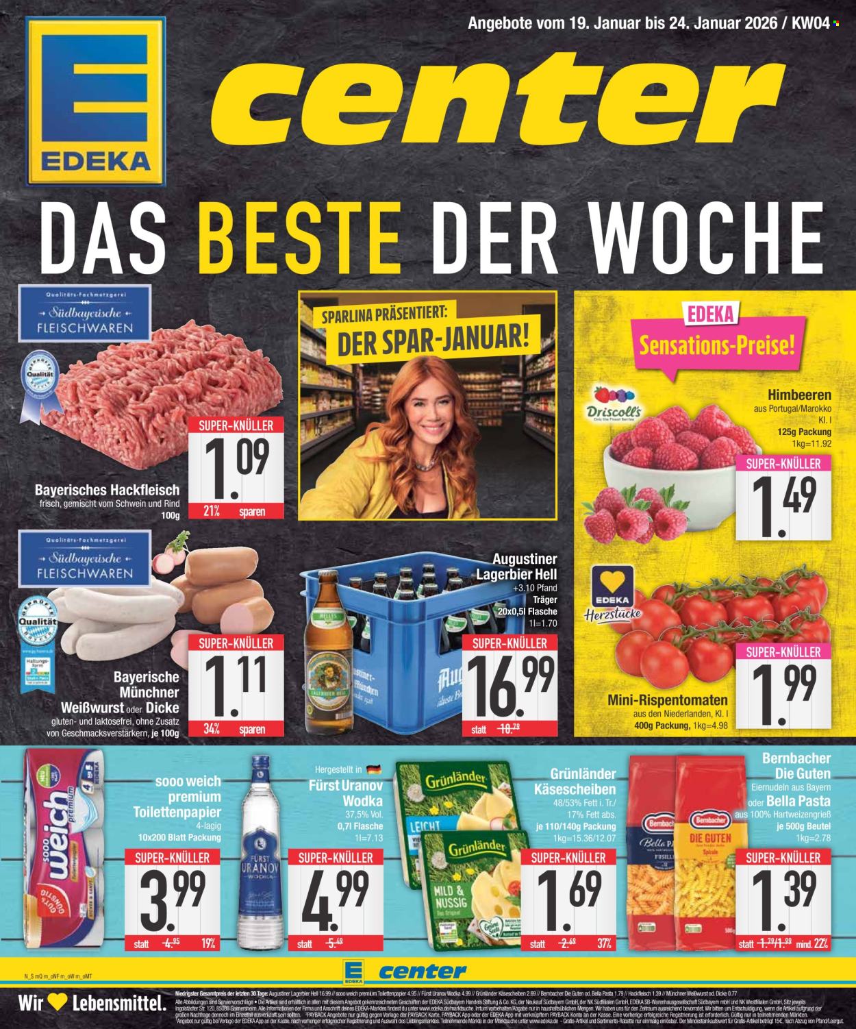 Edeka Prospekte  - 19.01.2026 - 24.01.2026. Seite 1