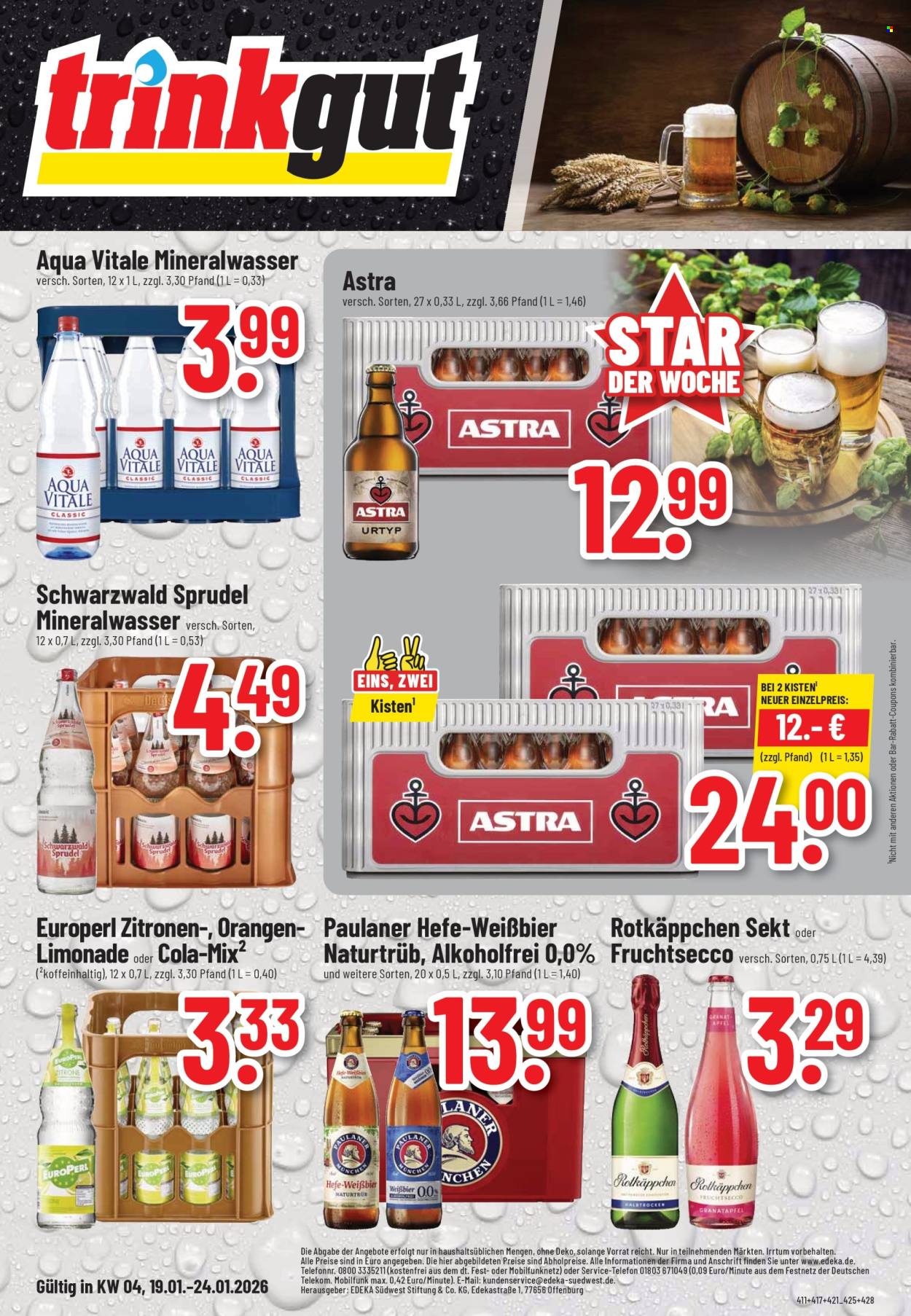 Edeka Getränkemarkt Prospekte  - 19.01.2026 - 24.01.2026. Seite 3