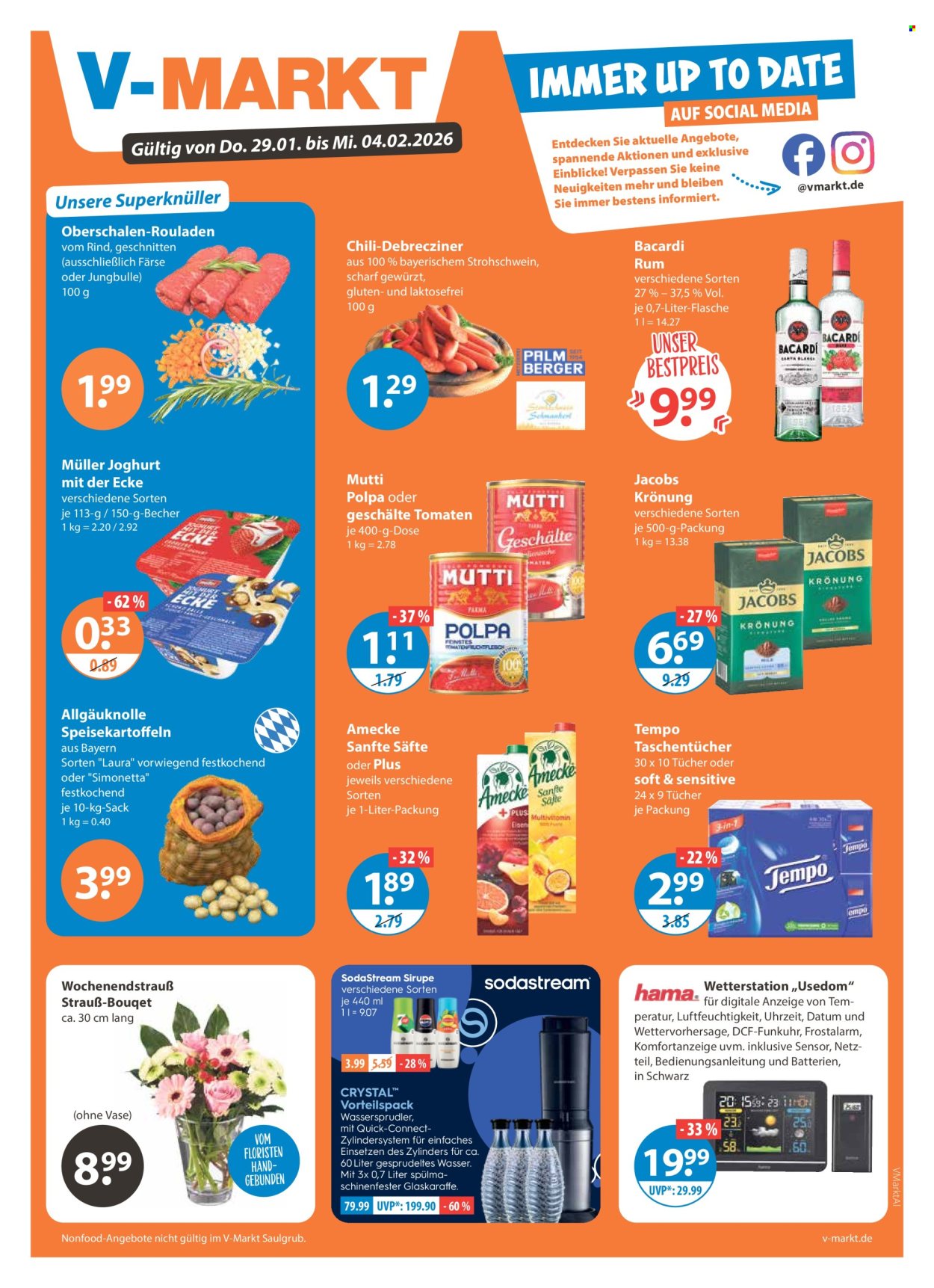 V-Markt Prospekte  - 29.01.2026 - 4.02.2026. Seite 1