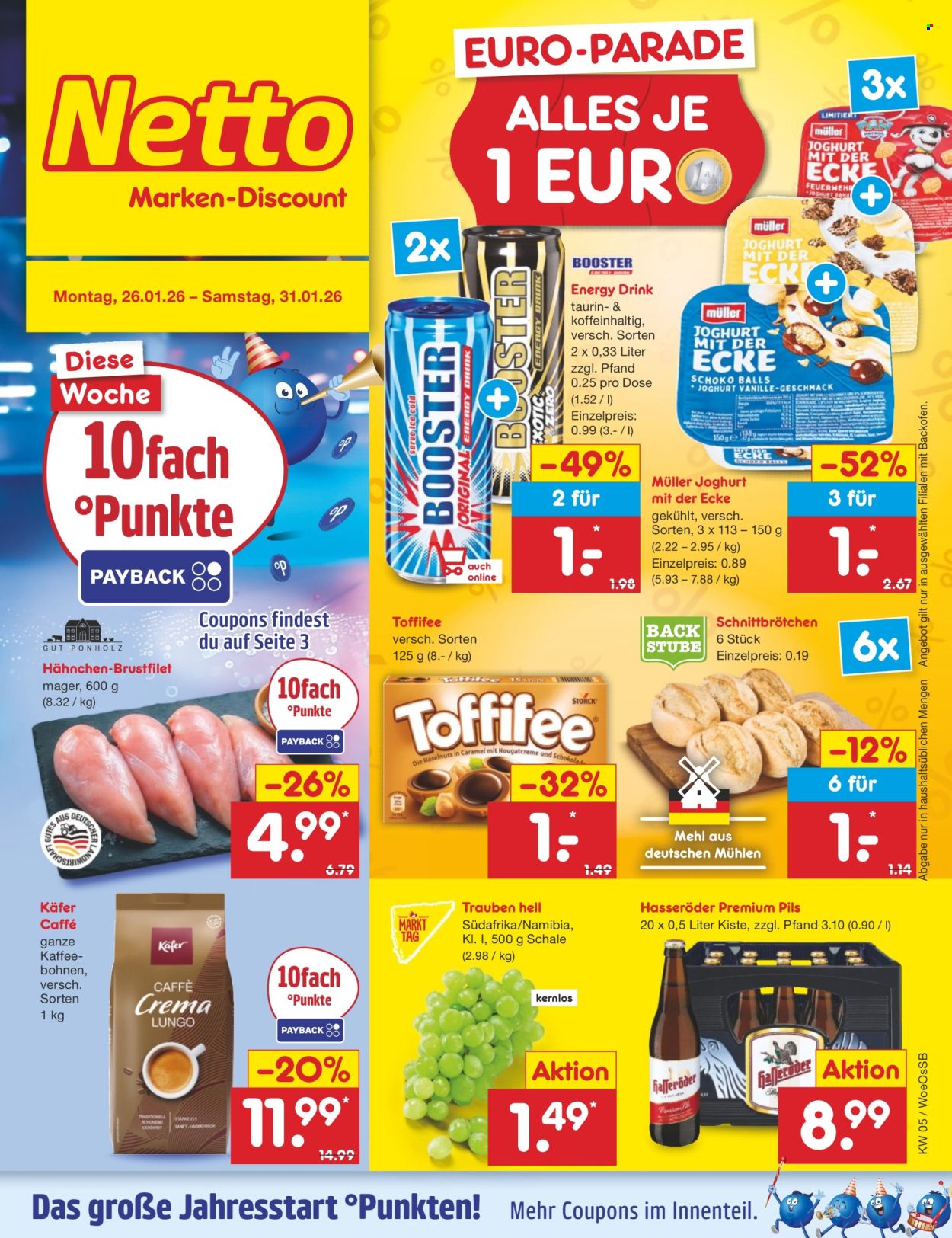 Netto Marken-Discount Prospekte  - 26.01.2026 - 31.01.2026. Seite 1