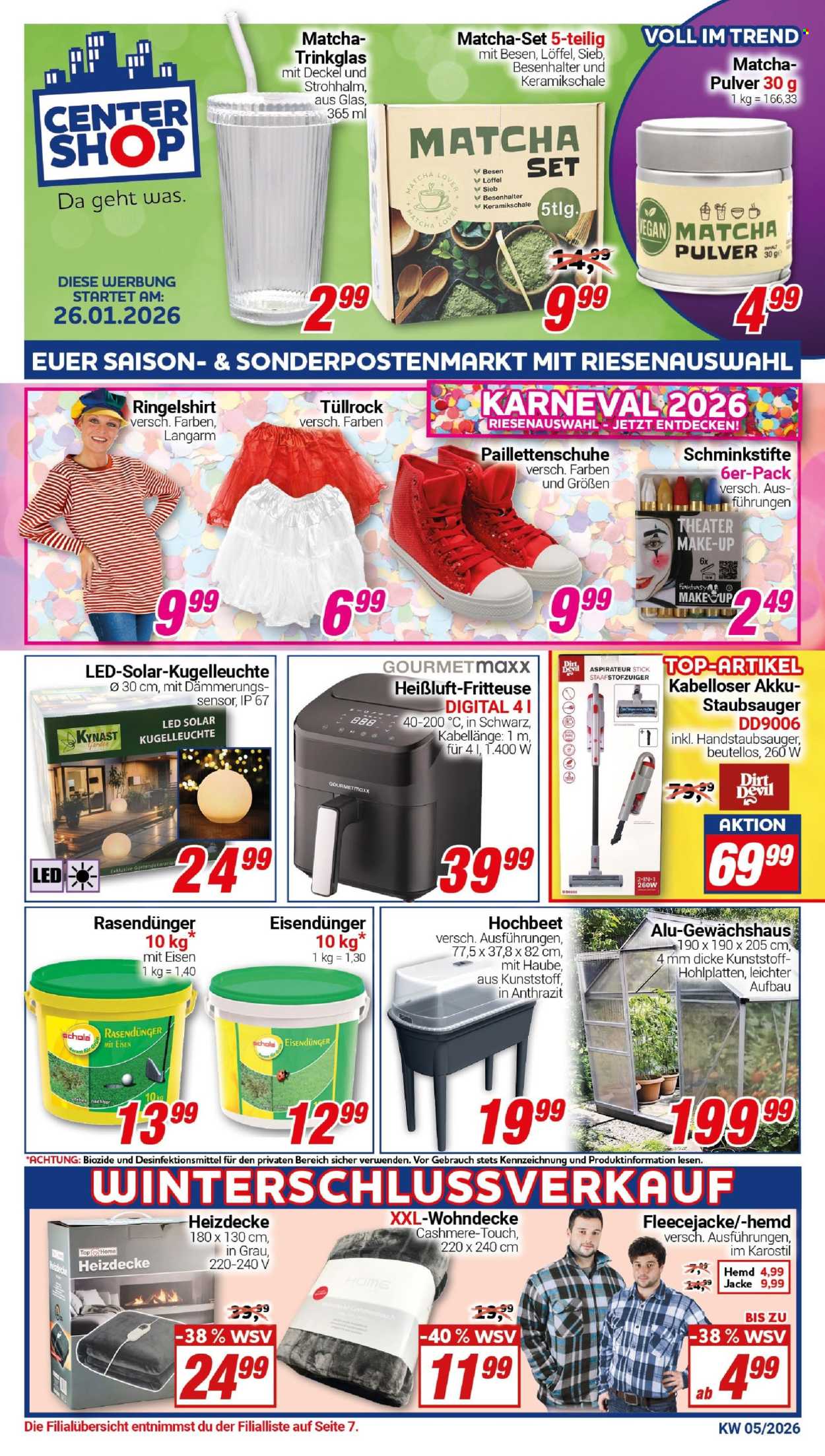 CENTERSHOP Prospekte  - 26.01.2026 - 31.01.2026. Seite 1