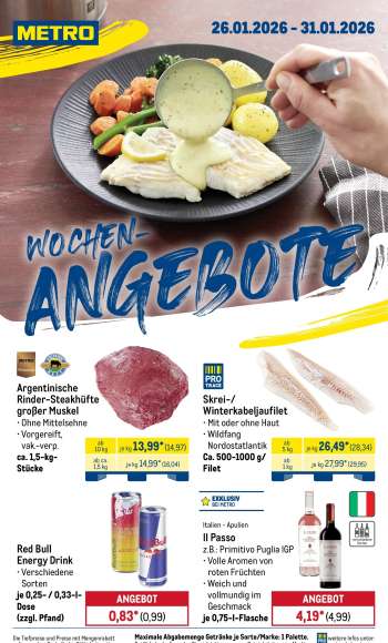 Prospekte Metro - 26.01.2026 - 31.01.2026.