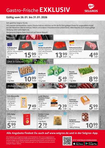Prospekte Selgros - 26.01.2026 - 31.01.2026.