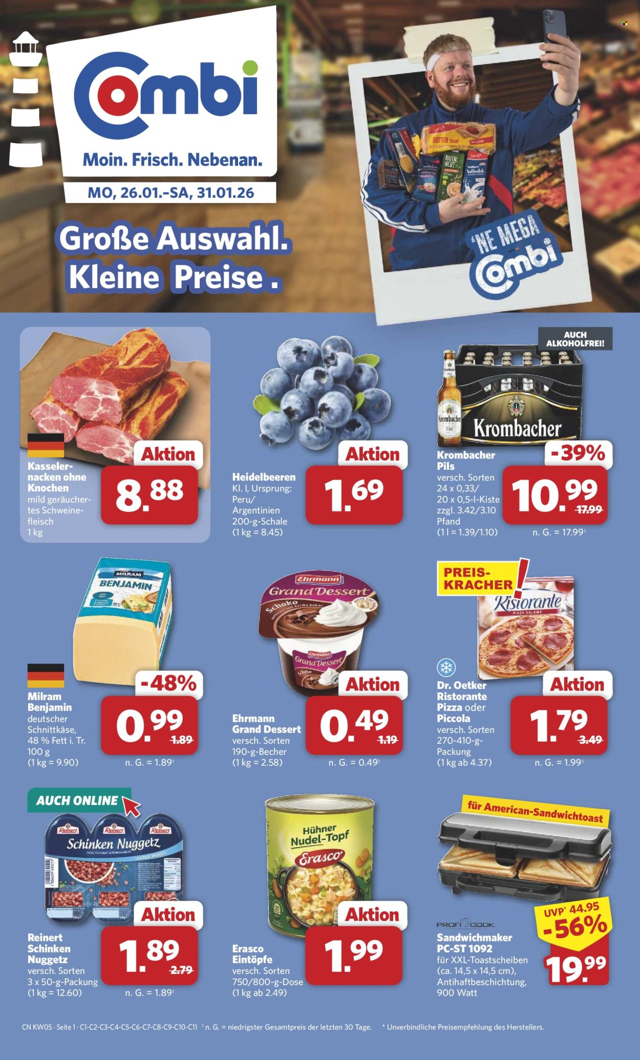 Combi Prospekte  - 26.01.2026 - 31.01.2026. Seite 1