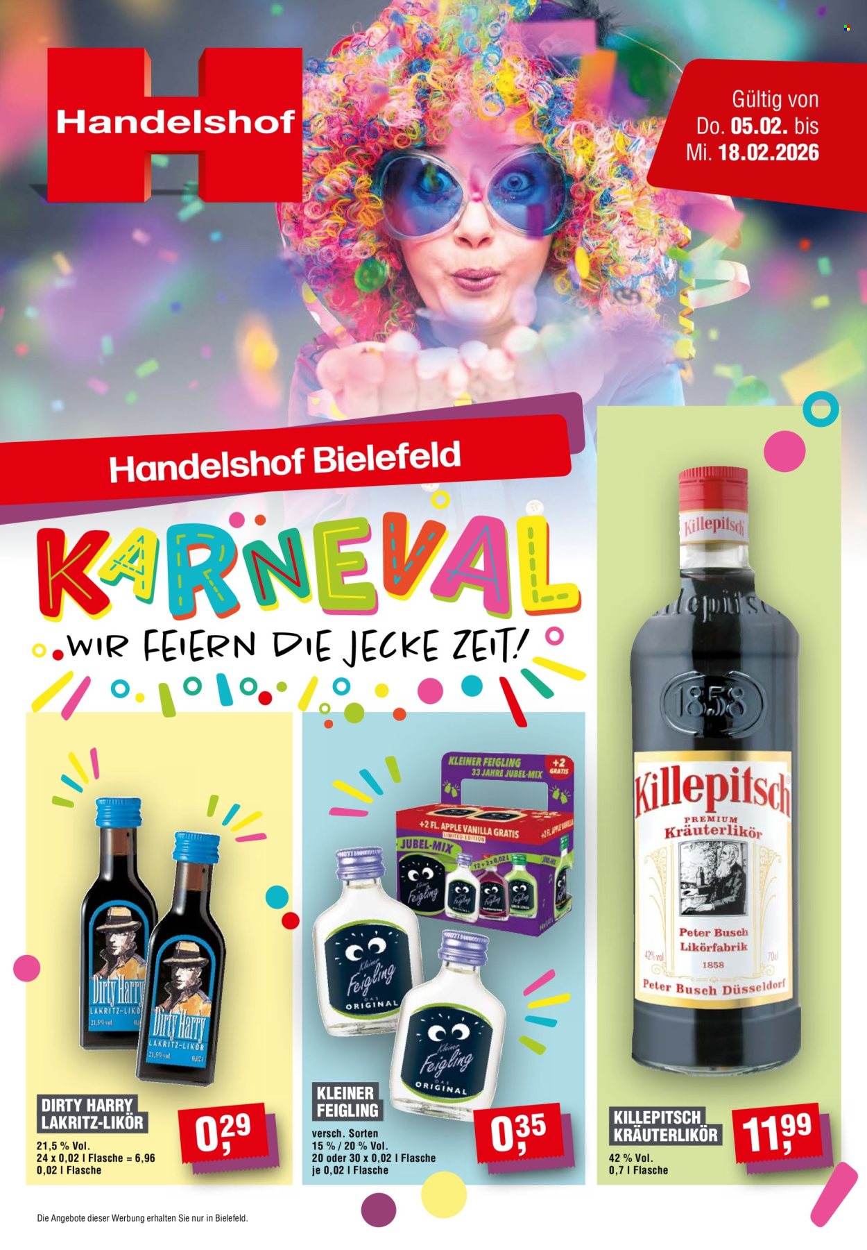Handelshof Prospekte  - 5.02.2026 - 18.02.2026. Seite 1