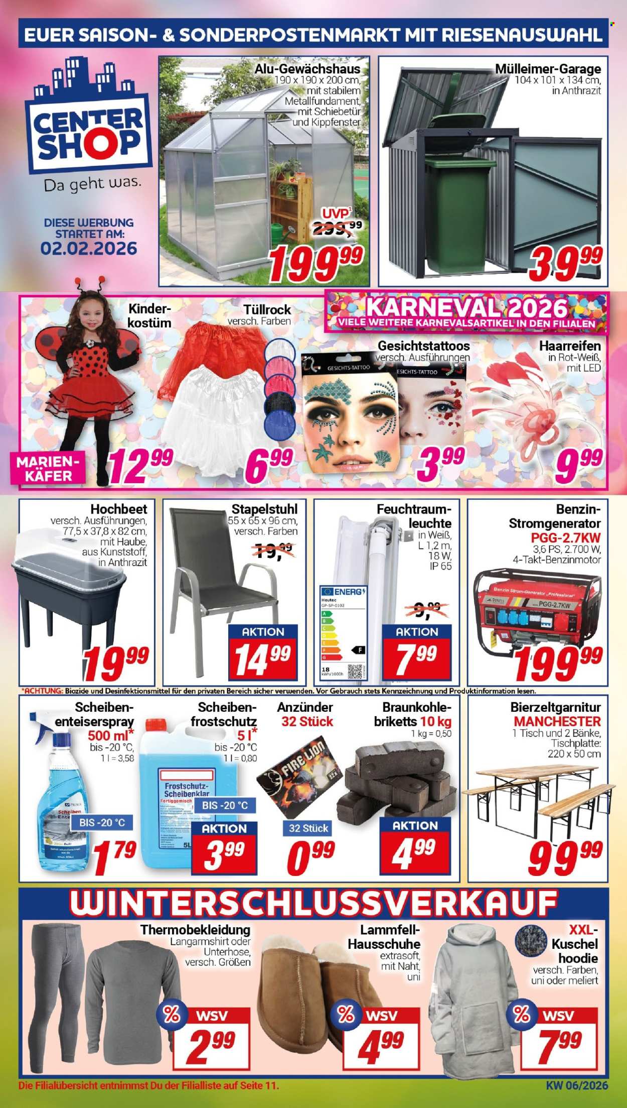 CENTERSHOP Prospekte  - 2.02.2026 - 7.02.2026. Seite 1