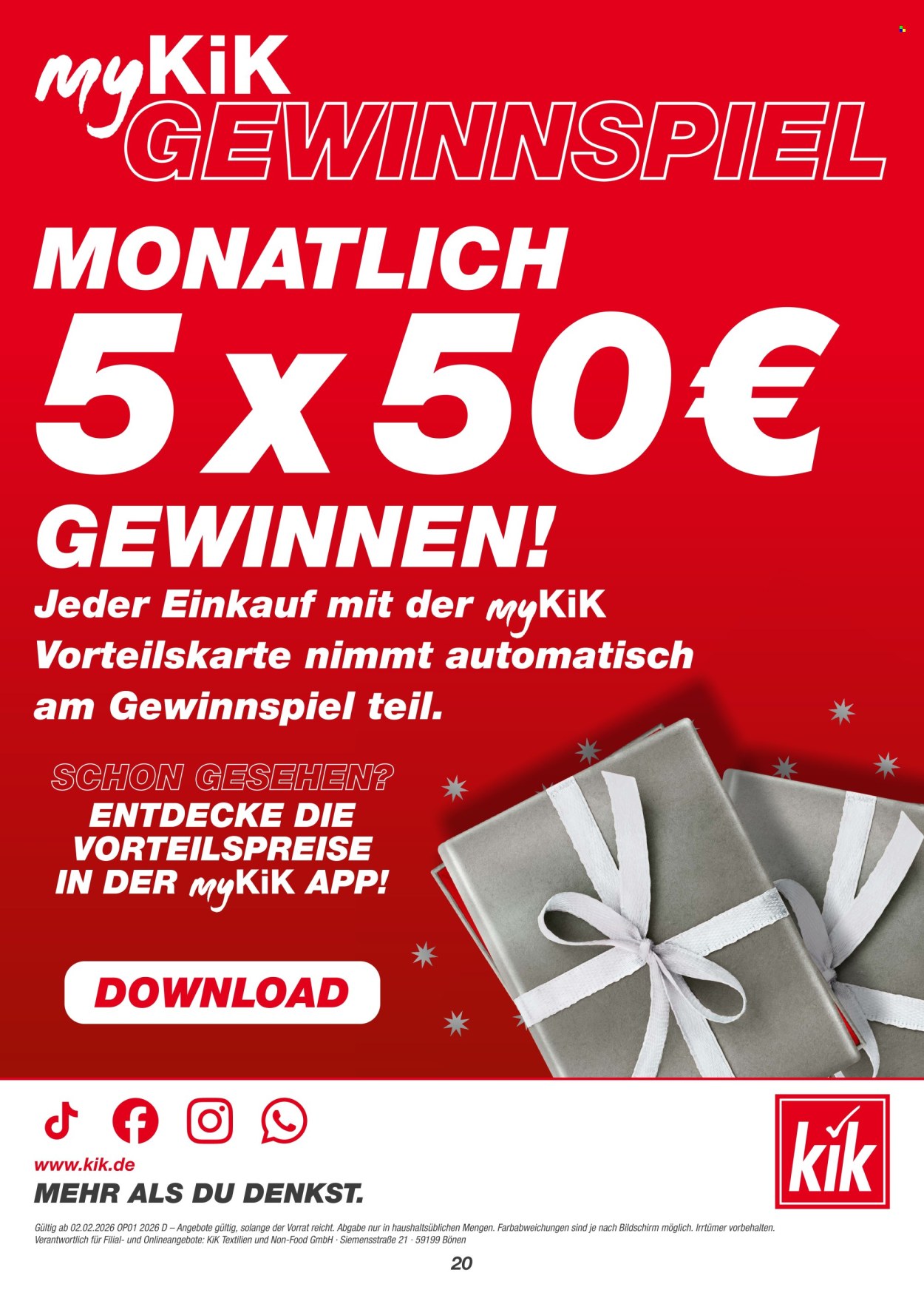 Kik Prospekte . Seite 20