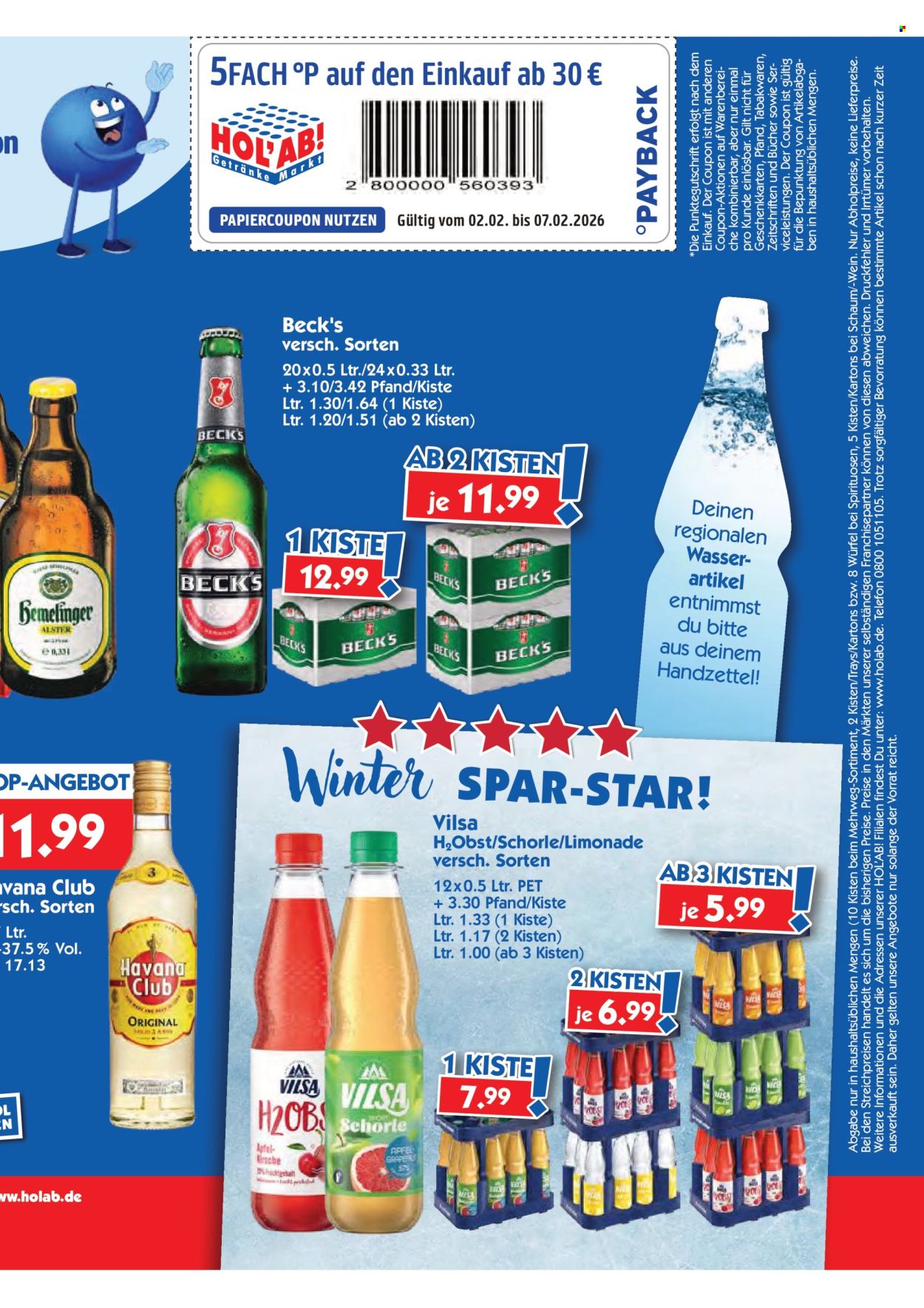 Hol'ab! Getränkemarkt Prospekte  - 2.02.2026 - 7.02.2026. Seite 3