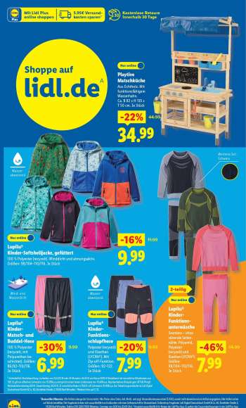 thumbnail - Lupilu® Kinder-Softshelljacke, gefüttert