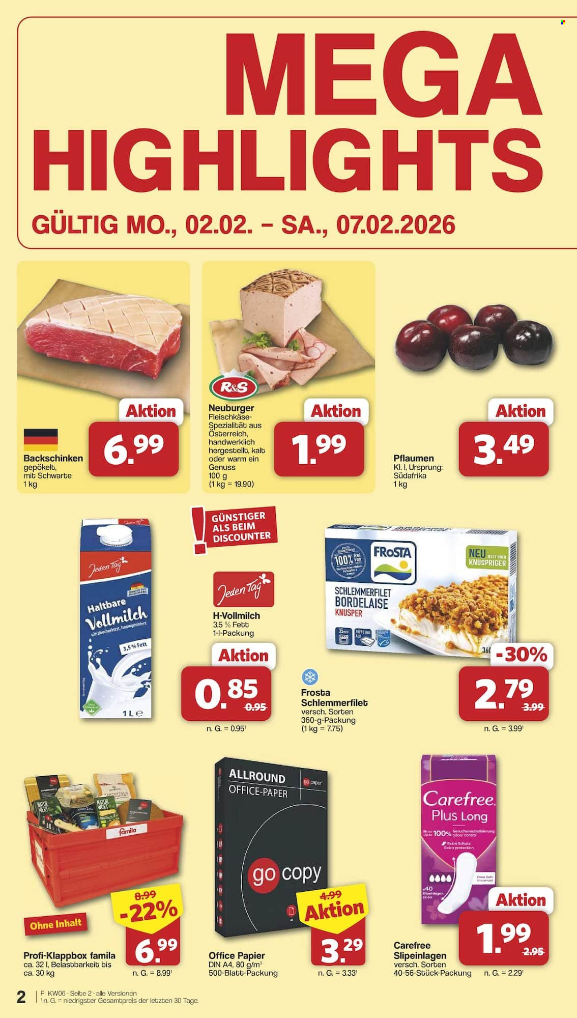 famila Prospekte  - 2.02.2026 - 7.02.2026. Seite 2