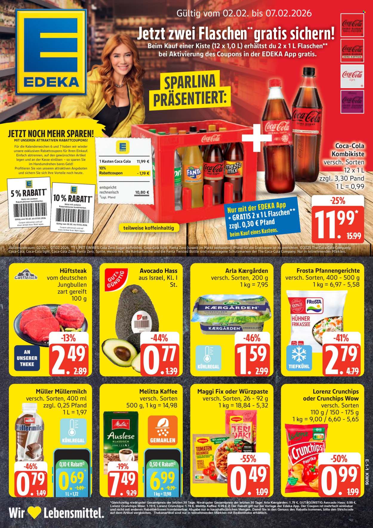 Edeka Prospekte  - 2.02.2026 - 7.02.2026. Seite 1
