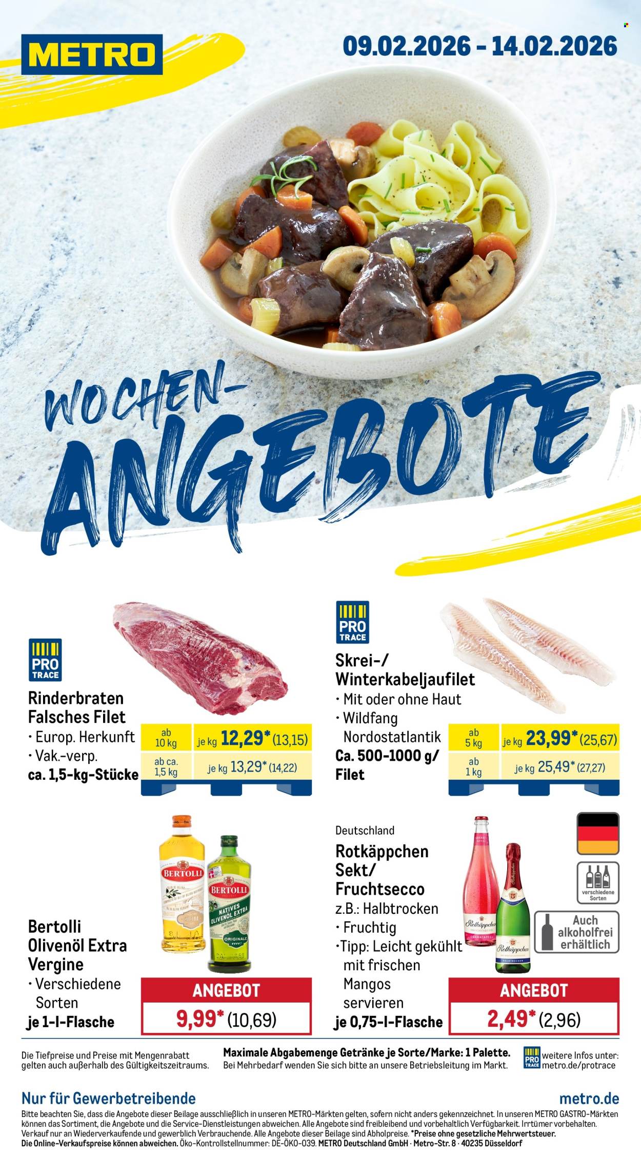 Metro Prospekte  - 9.02.2026 - 14.02.2026. Seite 1