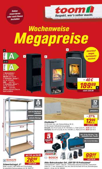 Prospekte toom Baumarkt - 7.02.2026 - 13.02.2026.