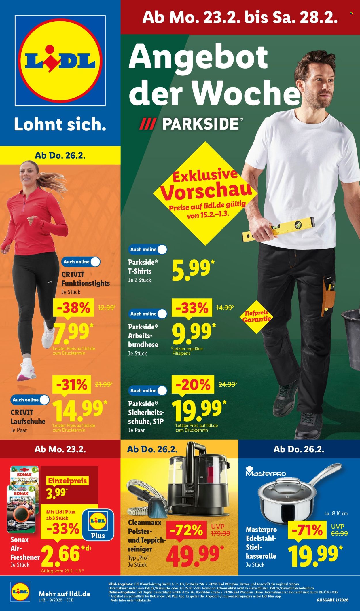 Lidl Prospekte  - 23.02.2026 - 28.02.2026. Seite 1