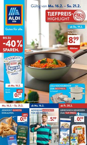 Prospekte ALDI SÜD - 16.02.2026 - 21.02.2026.