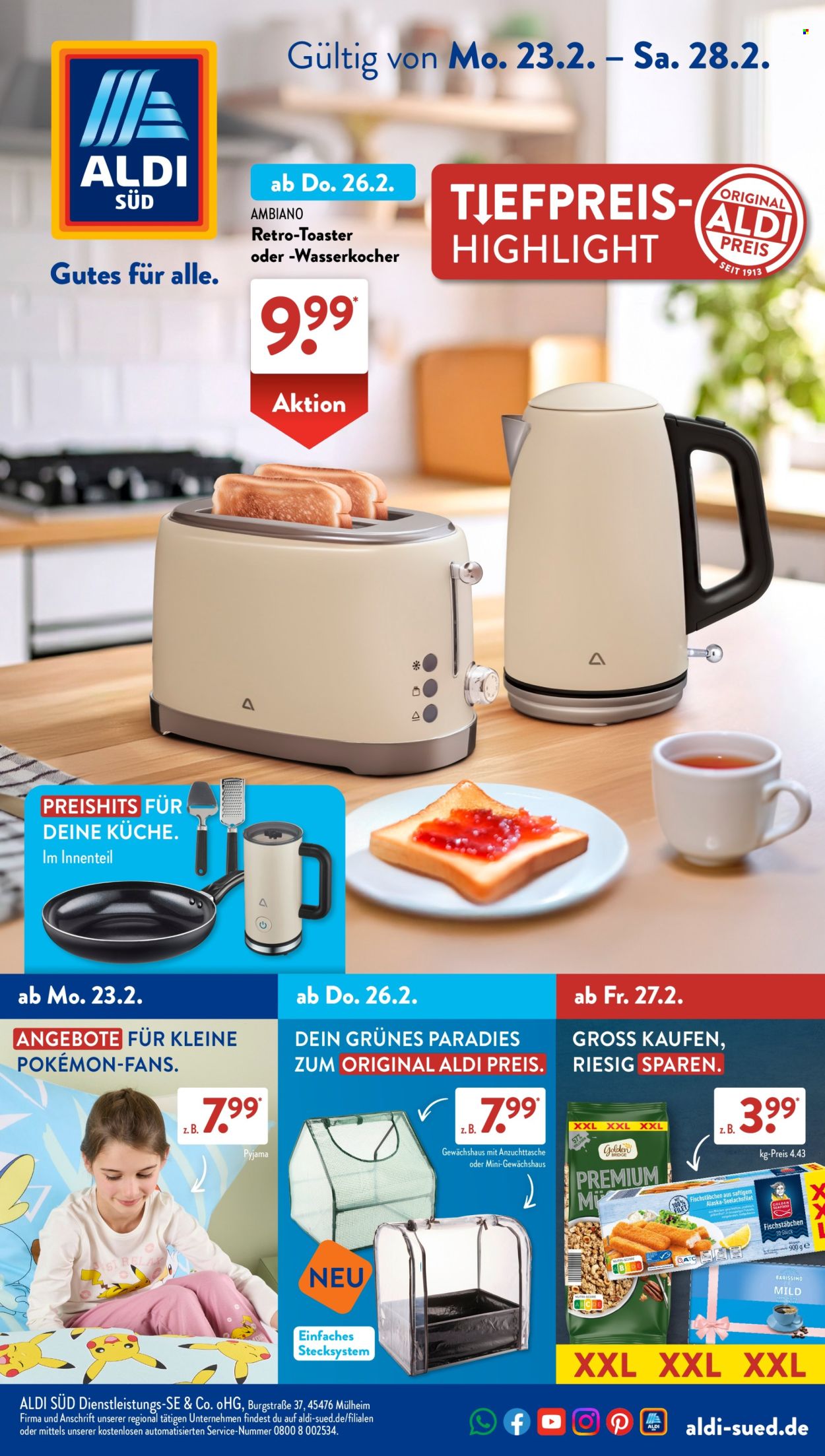 ALDI SÜD Prospekte  - 9.02.2026 - 9.02.2026. Seite 1