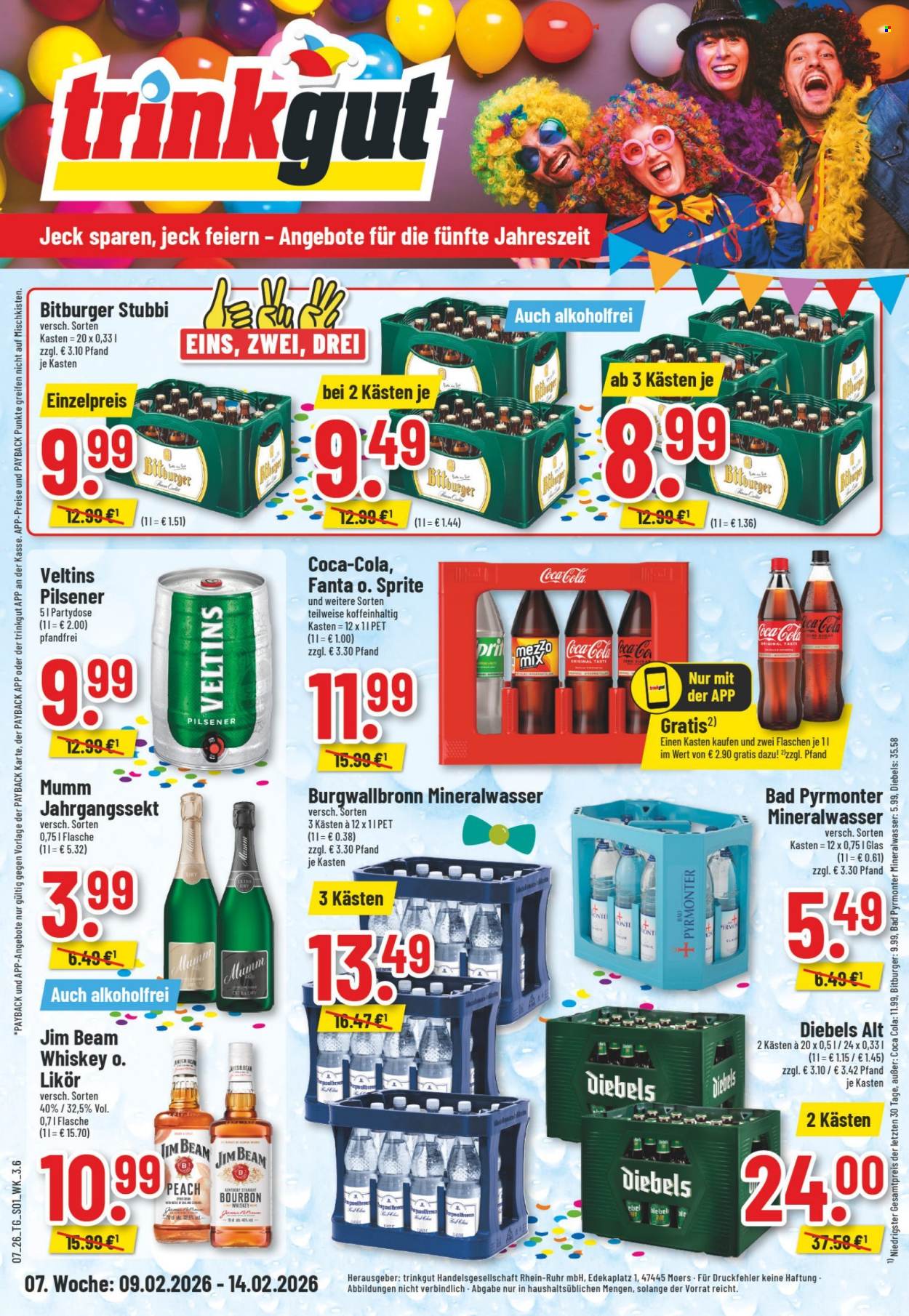 trinkgut Prospekte  - 9.02.2026 - 14.02.2026. Seite 1