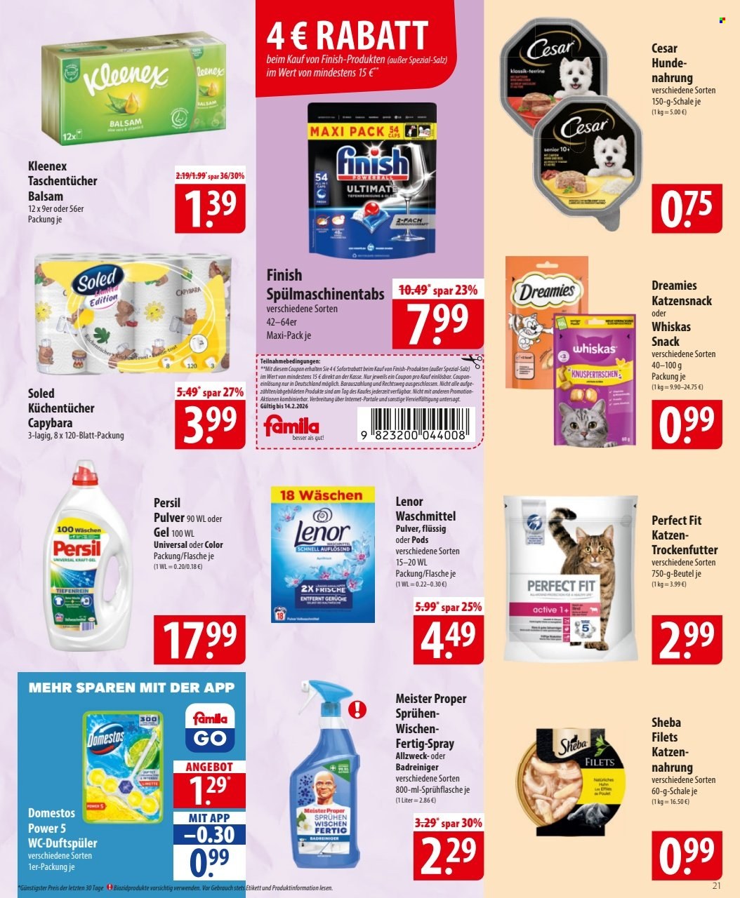 famila Prospekte  - 9.02.2026 - 14.02.2026. Seite 21
