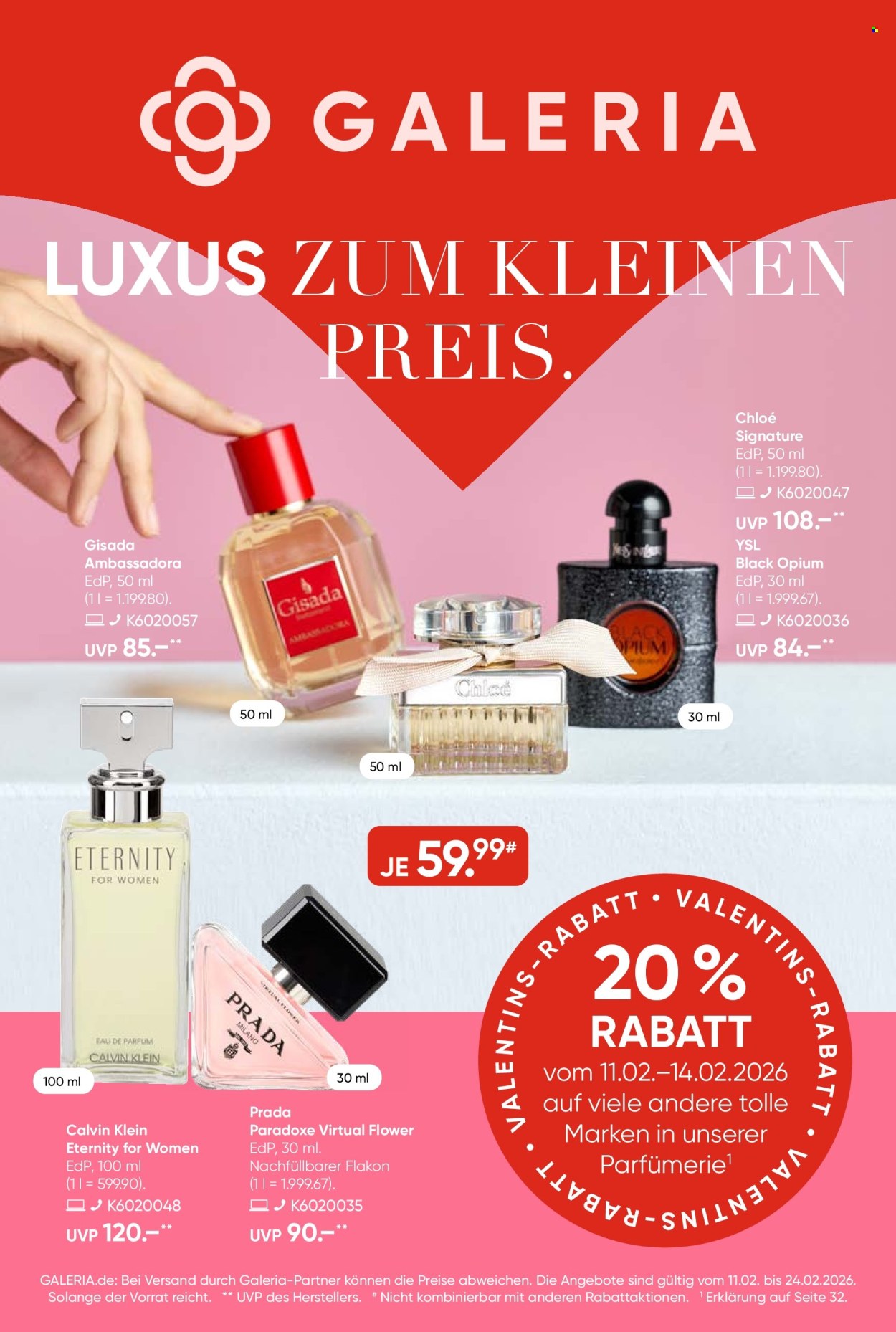 GALERIA Karstadt Kaufhof Prospekte  - 11.02.2026 - 24.02.2026. Seite 1
