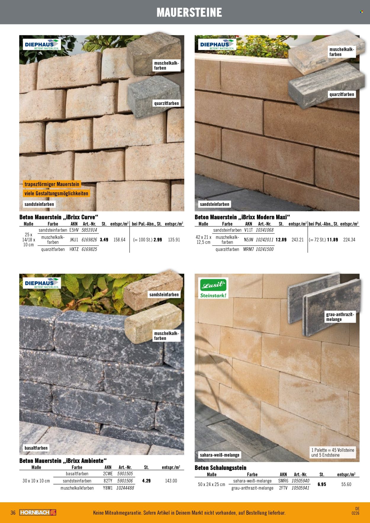 Hornbach Prospekte  - 13.02.2026 - 14.03.2026. Seite 36