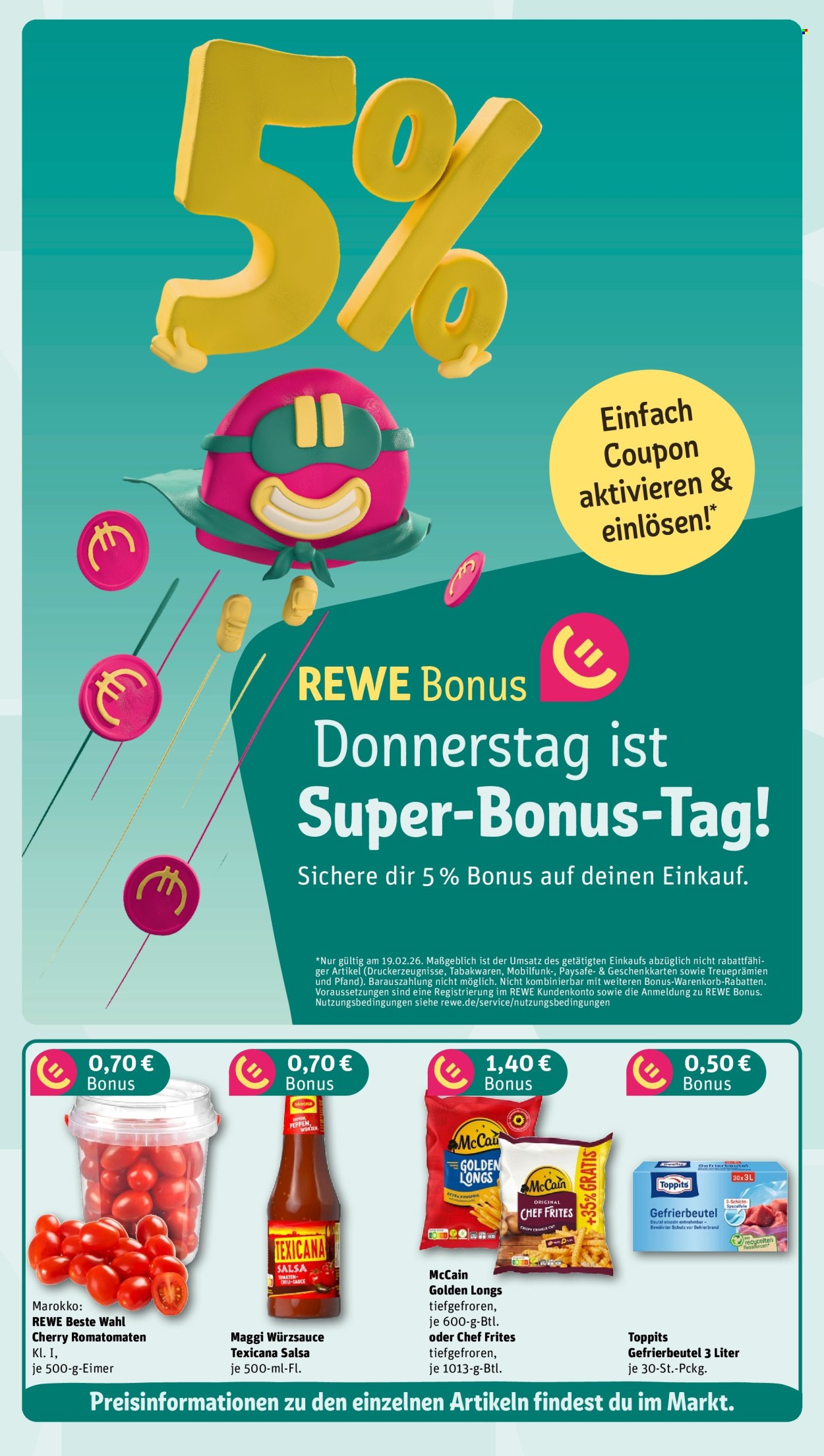 REWE Prospekte  - 16.02.2026 - 22.02.2026. Seite 3