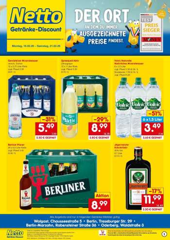 Prospekte Netto Marken-Discount - 16.02.2026 - 21.02.2026.