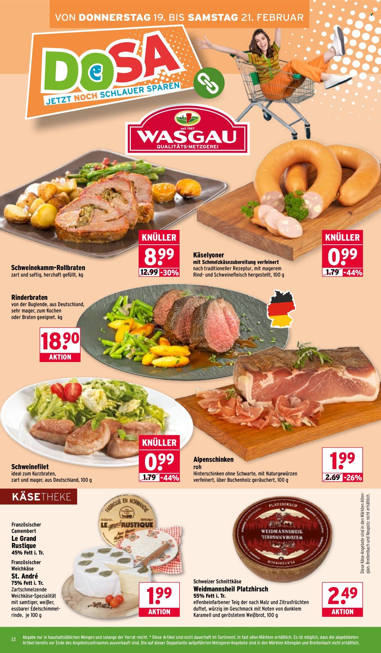 Wasgau Prospekte  - 16.02.2026 - 21.02.2026. Seite 22
