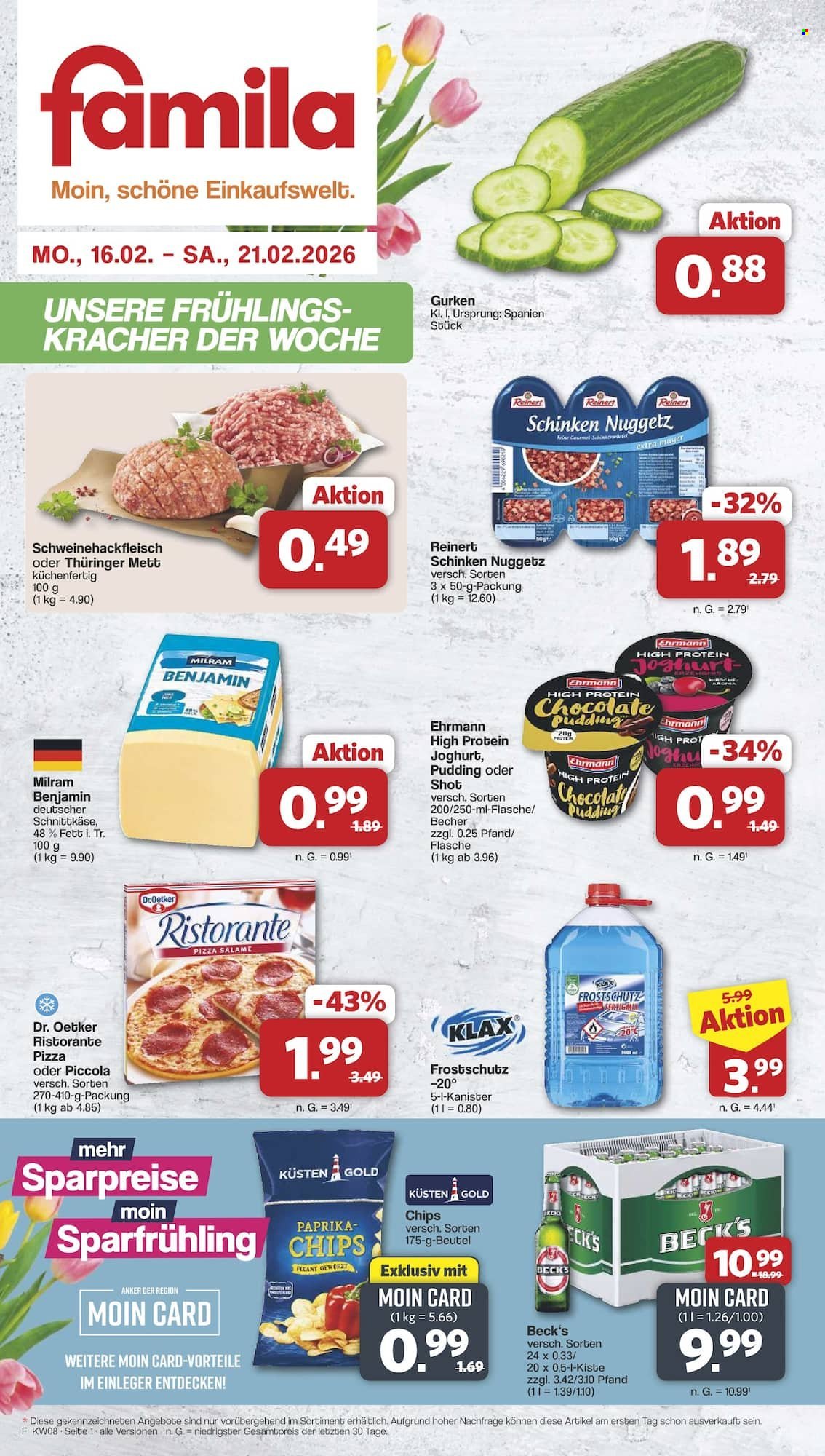famila Prospekte  - 16.02.2026 - 21.02.2026. Seite 1