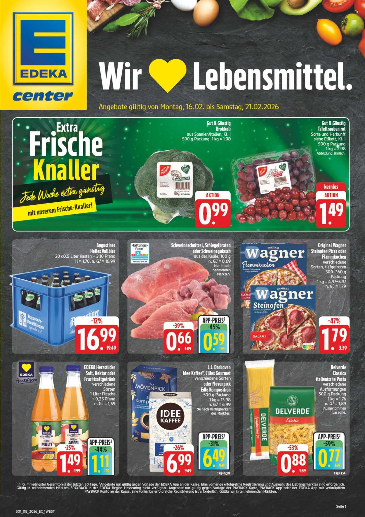 E center Prospekte  - 16.02.2026 - 21.02.2026. Seite 1