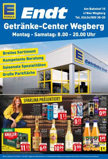 Prospekte Edeka Getränkemarkt - 16.02.2026 - 21.02.2026.