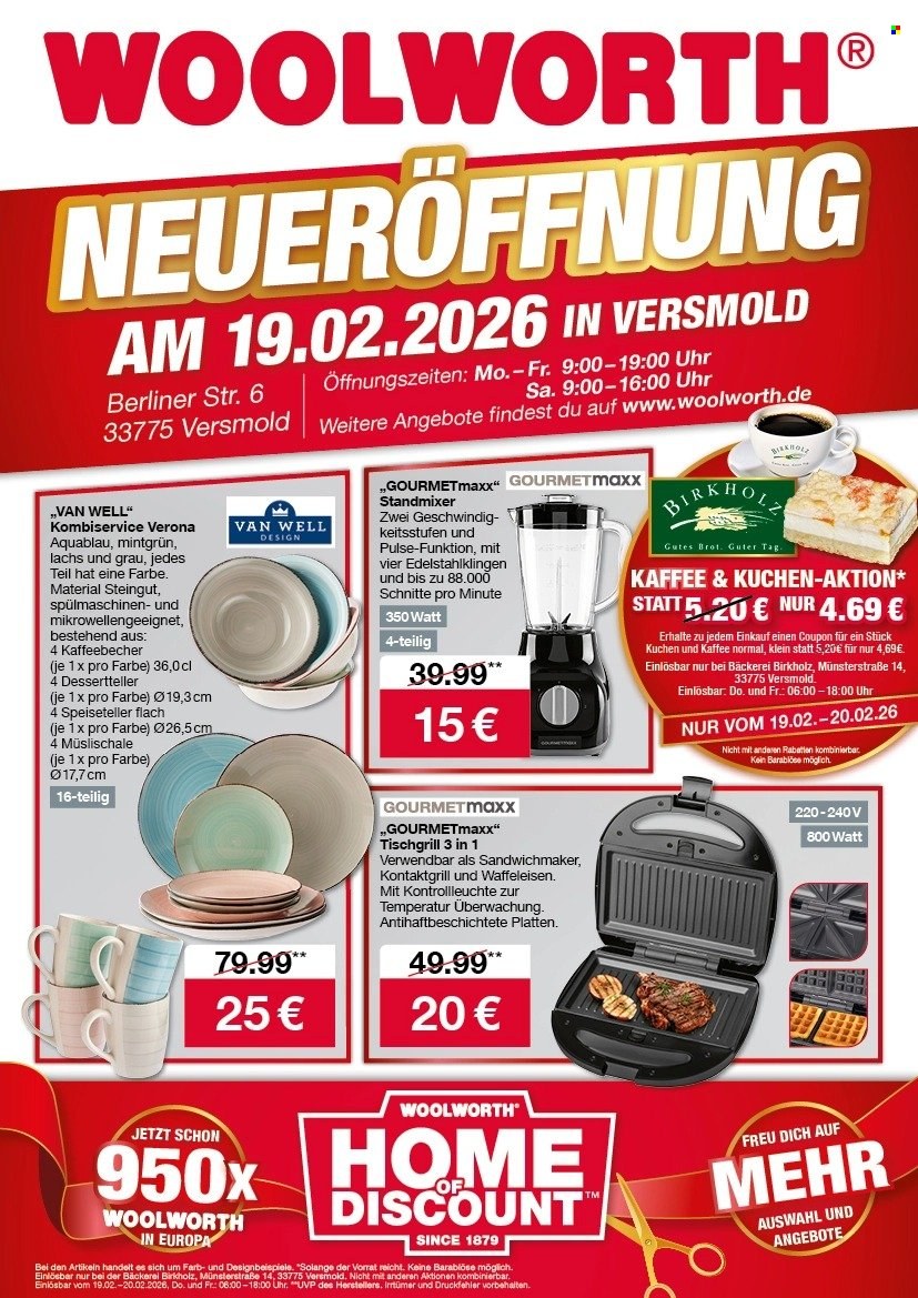 Woolworth Prospekte  - 19.02.2026 - 19.02.2026. Seite 1